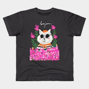 French cat Kids T-Shirt